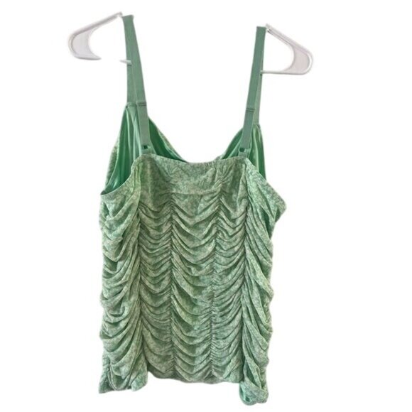 Torrid Green Ruched Tank Top With Adjustable Straps - Picture 5 of 11